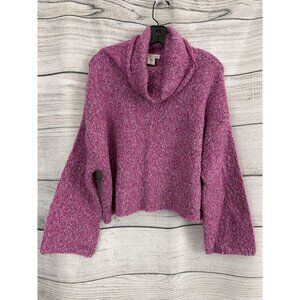 NWT Sincerely Jules Pink Cozy Knit Turtleneck Sweater Size M